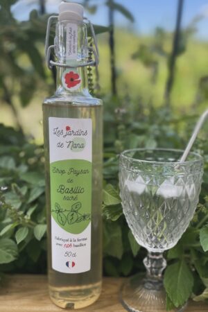 Sirop de basilic sacré artisanal