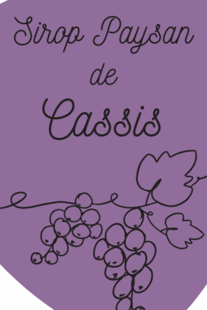 Sirop de cassis artisanal
