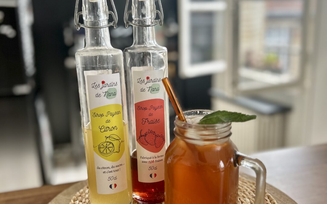 Thé glacé fraise citron