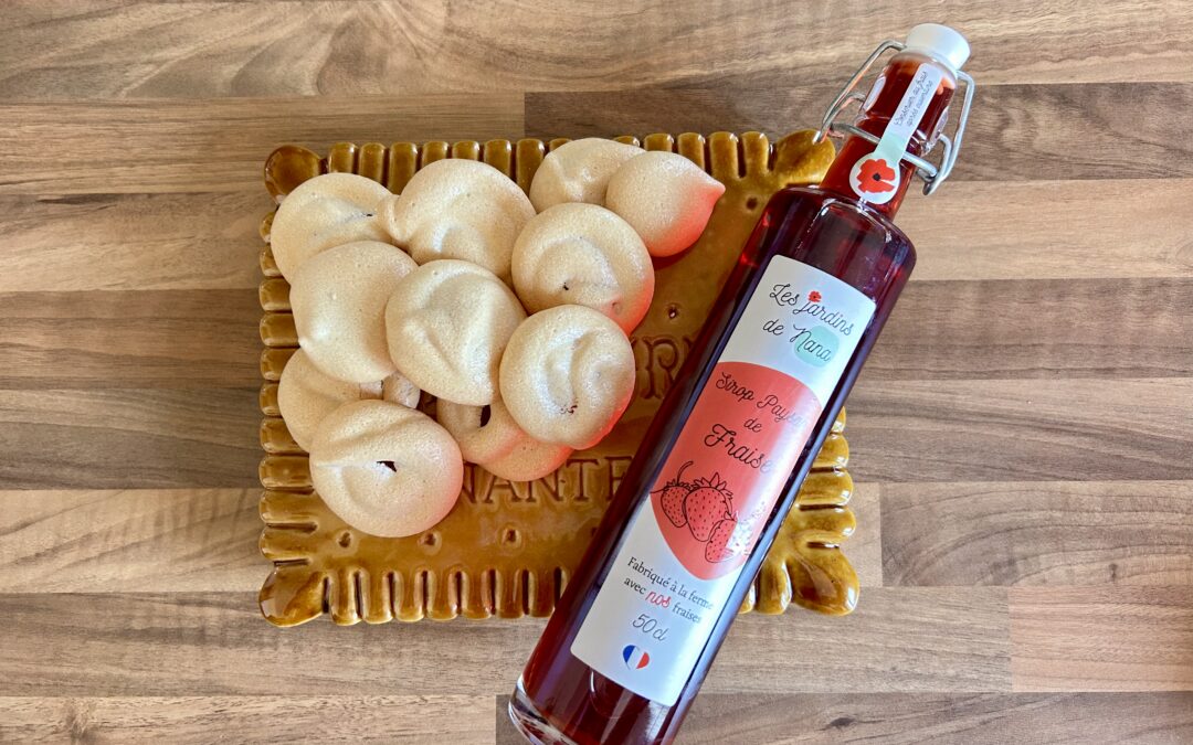 Meringues à la fraise
