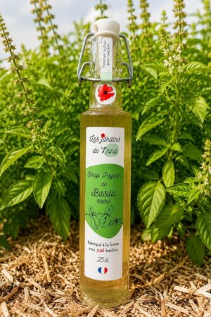 Sirop de basilic sacré artisanal